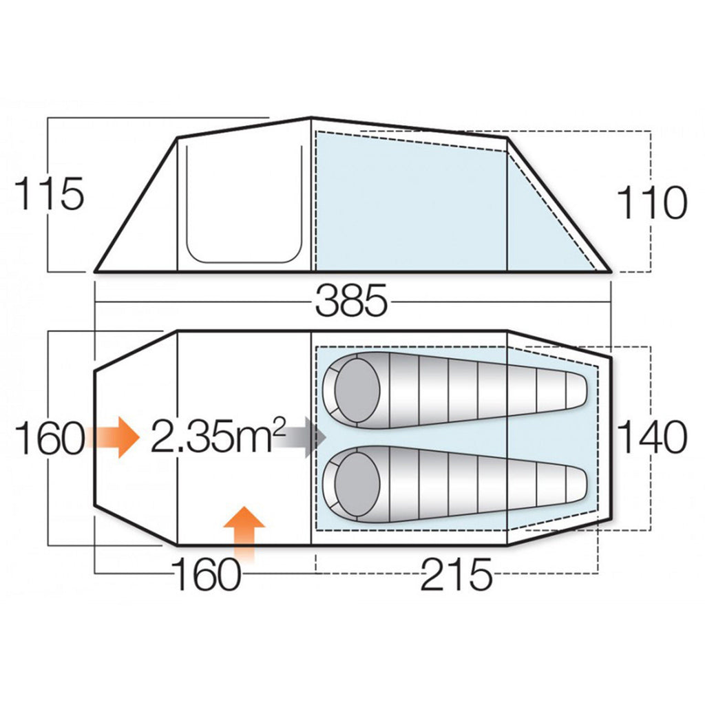 Ark 200 Plus 2 Person Tent