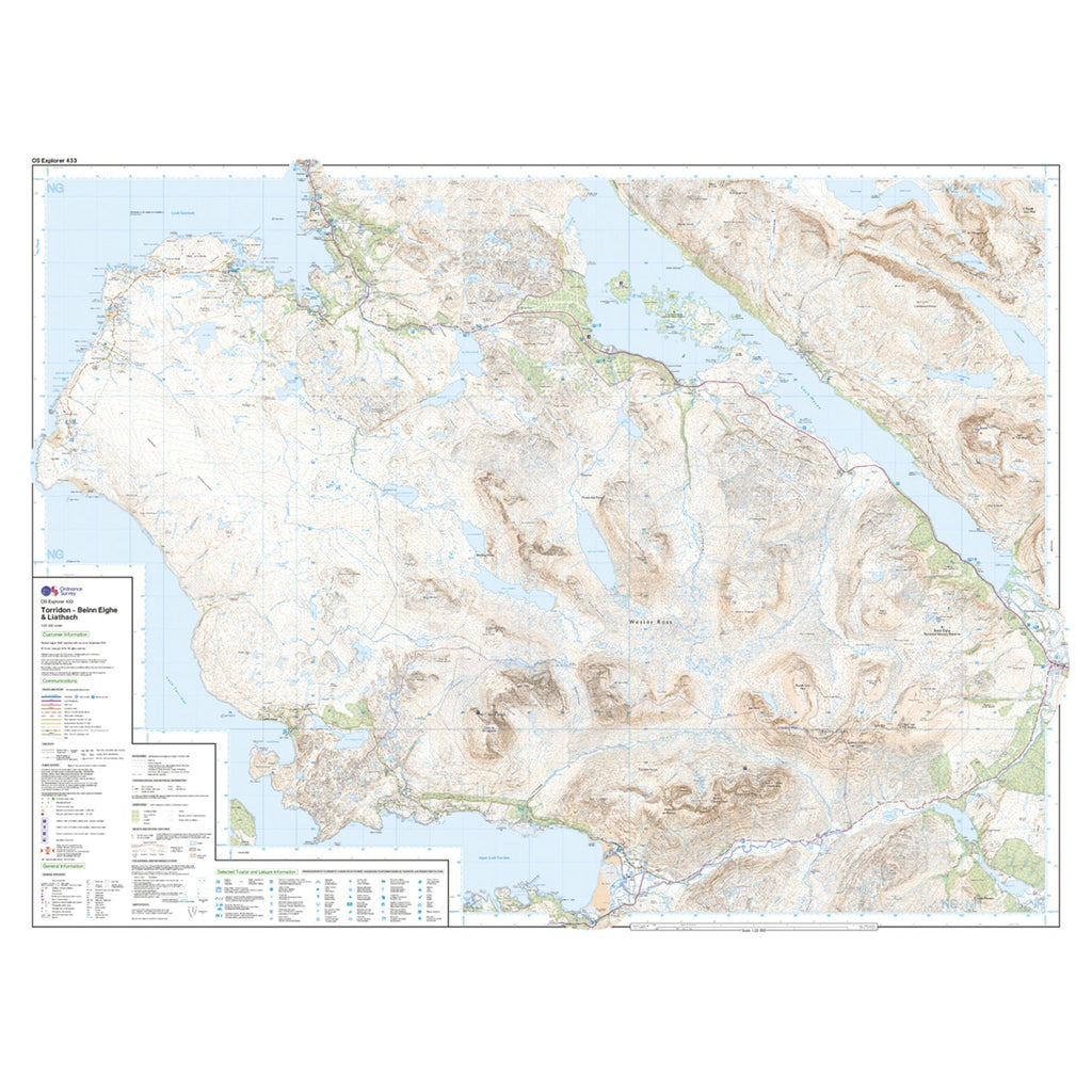 Explorer 433 Torridon – Beinn Eighe & Liatach Map With Digital Version