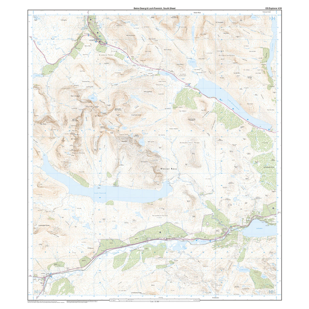 Explorer 436 An Teallach & Slioch Map With Digital Version