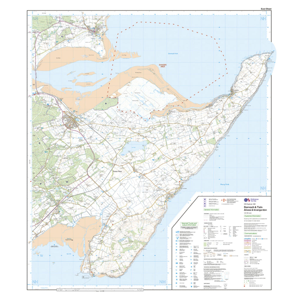 Explorer 438 Dornoch & Tain Map With Digital Version
