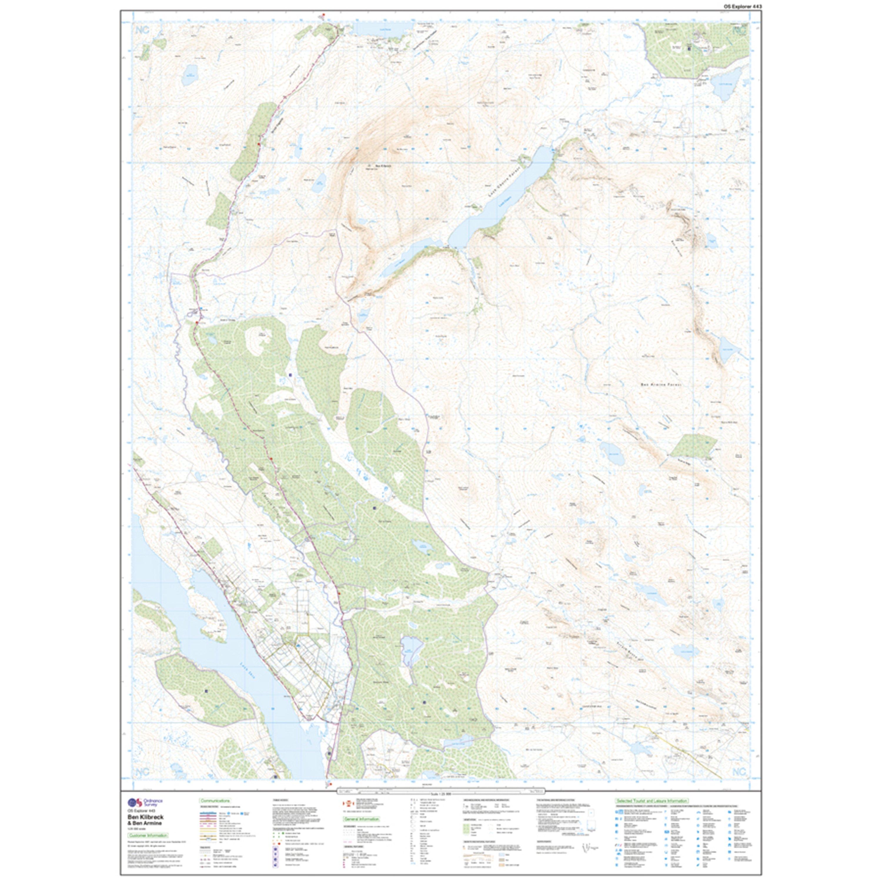 Explorer 443 Ben Klibreck & Ben Armine Map With Digital Version