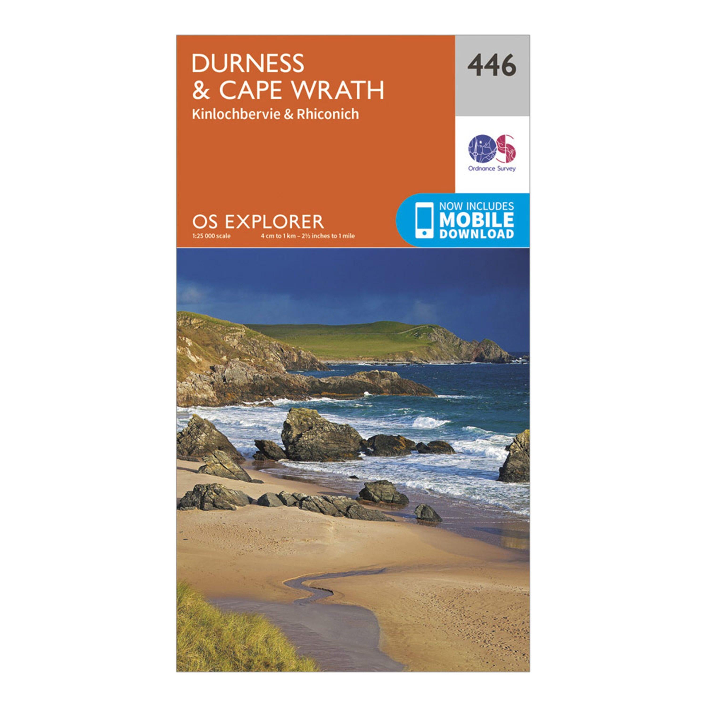 Explorer 446 Durness & Cape Wrath Map With Digital Version