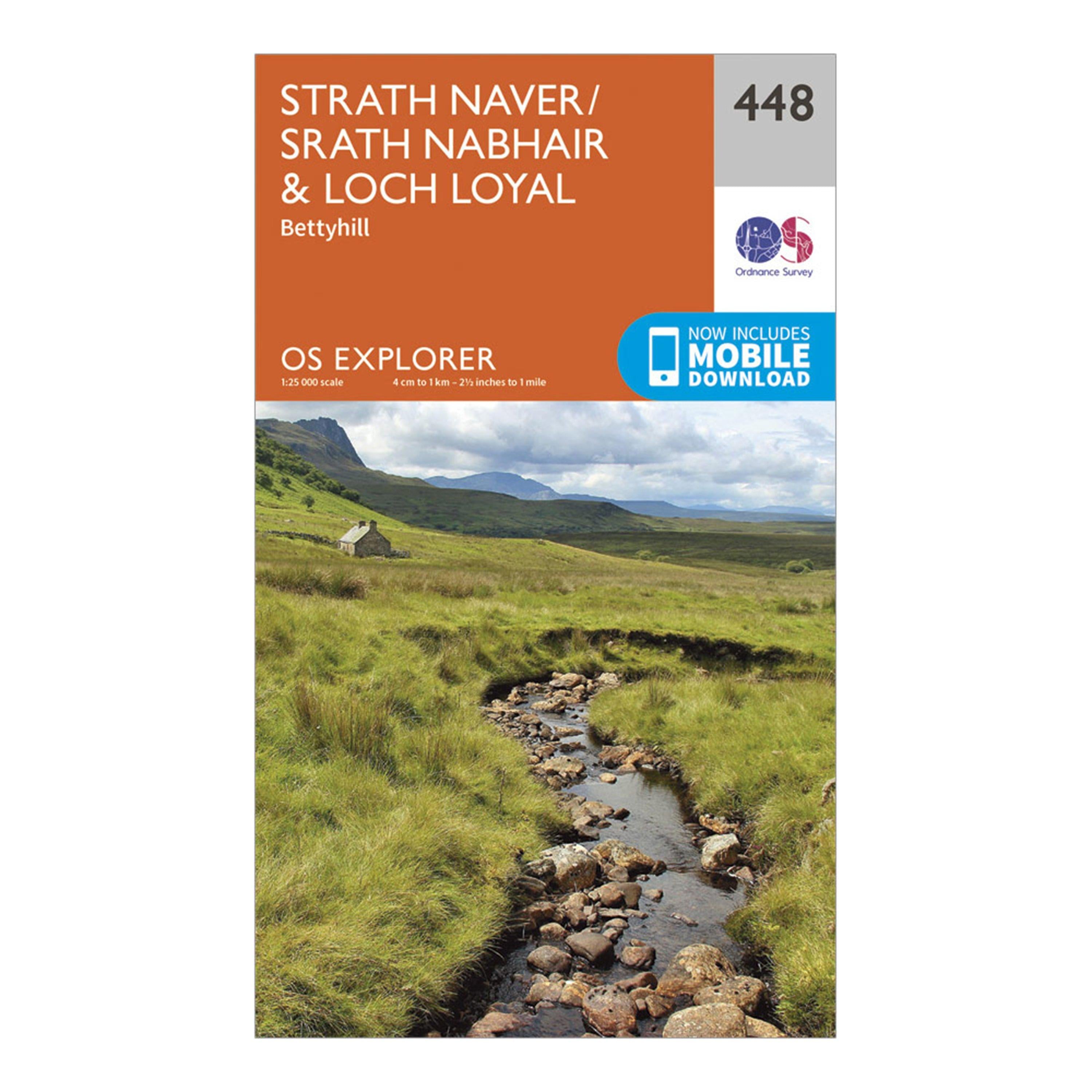 Explorer 448 Strath Naver & Loch Loyal Map With Digital Version