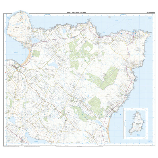 Explorer 451 Thurso & John o’Groats Map With Digital Version