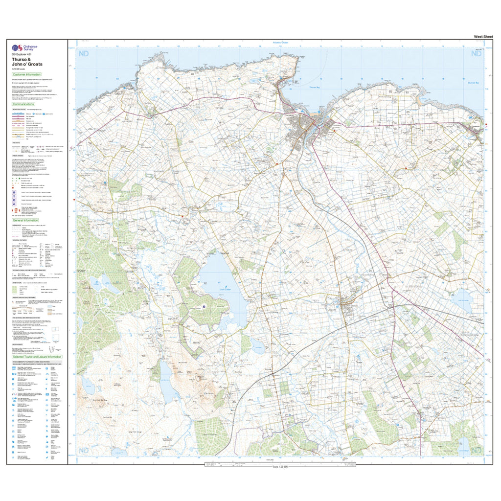 Explorer 451 Thurso & John o’Groats Map With Digital Version