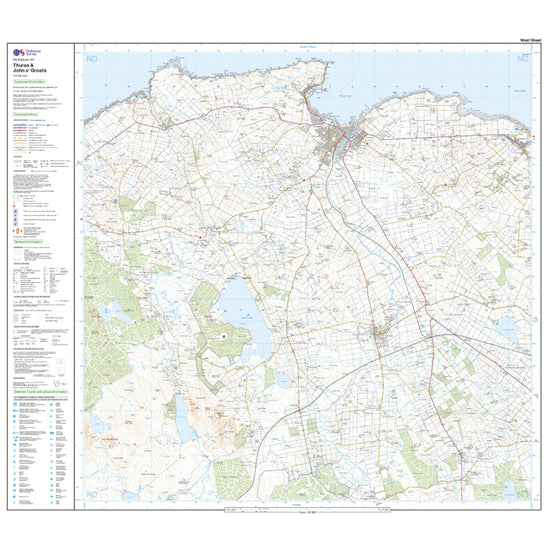 Explorer 451 Thurso & John o’Groats Map With Digital Version