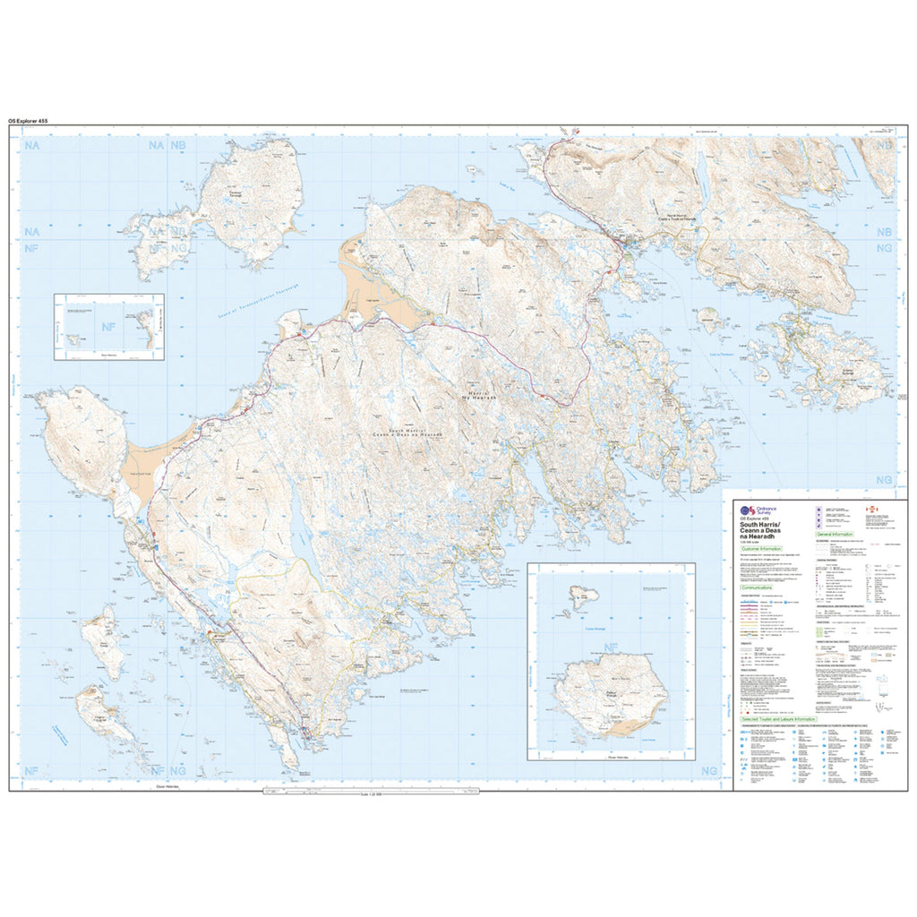 Explorer 455 South Harris Map With Digital Version