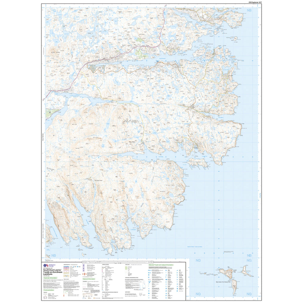 Explorer 457 South East Lewis Map With Digital Version