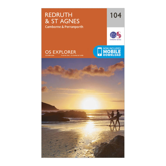 Explorer 104 Redruth & St Agnes Map With Digital Version