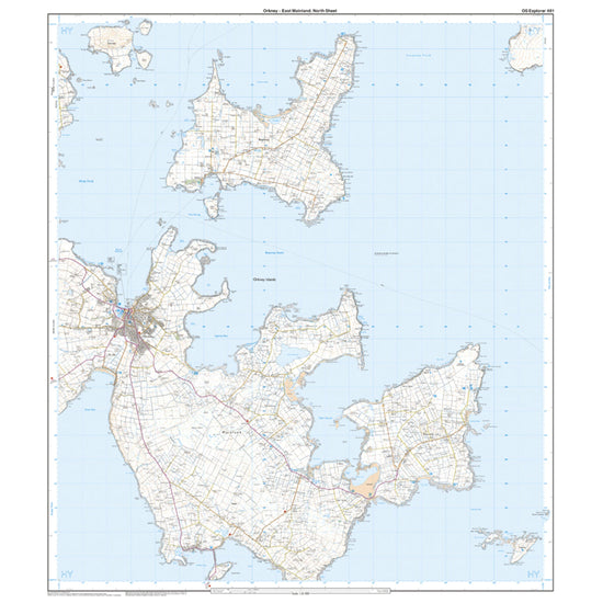 Explorer 461 Orkney – East Mainland Map With Digital Version