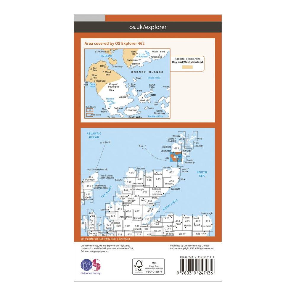 Explorer 462 Orkney Map With Digital Version