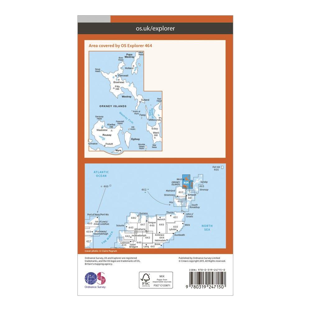 Explorer 464 Orkney Map With Digital Version