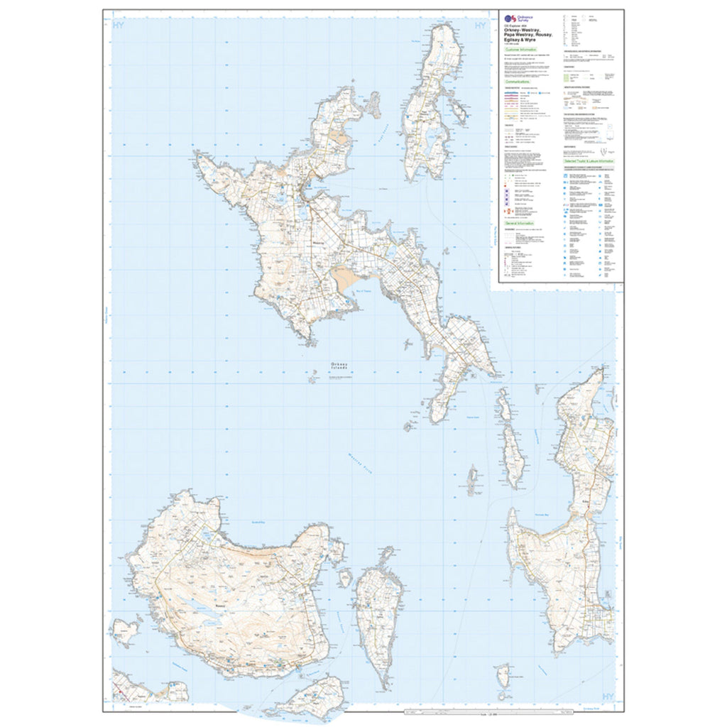 Explorer 464 Orkney Map With Digital Version