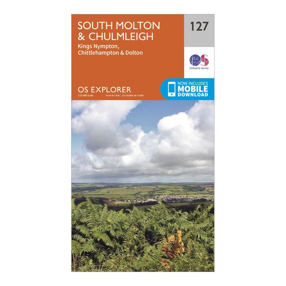 Explorer 127 South Molton & Chulmleigh Map With Digital Version