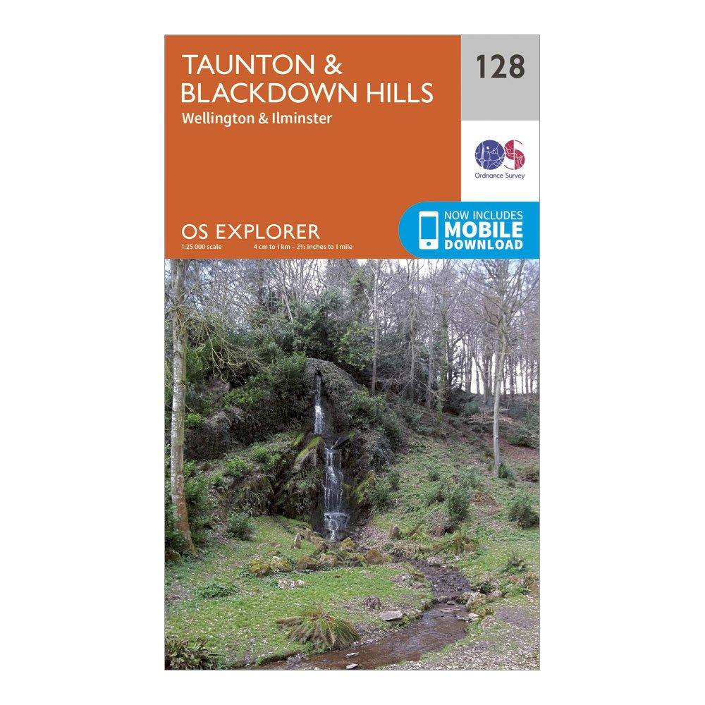 Explorer 128 Taunton & Blackdown Hills Map With Digital Version