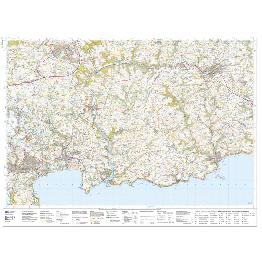 Explorer Active 107 St Austell & Liskeard Map With Digital Version