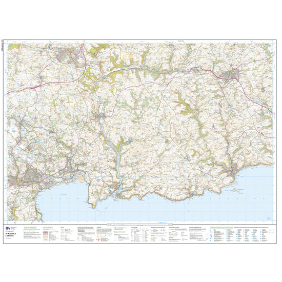 Explorer Active 107 St Austell & Liskeard Map With Digital Version