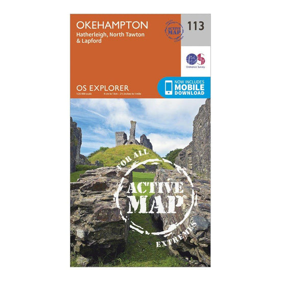 Explorer Active 113 Okehampton Map With Digital Version