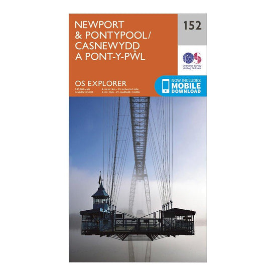 Explorer 152 Newport & Pontypool Map With Digital Version