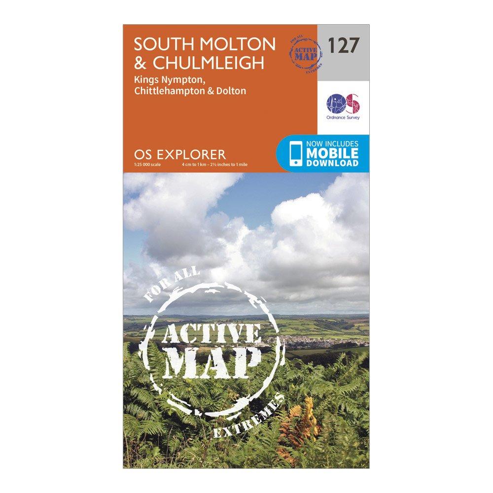 Explorer Active 127 South Molton & Chulmleigh Map With Digital Version
