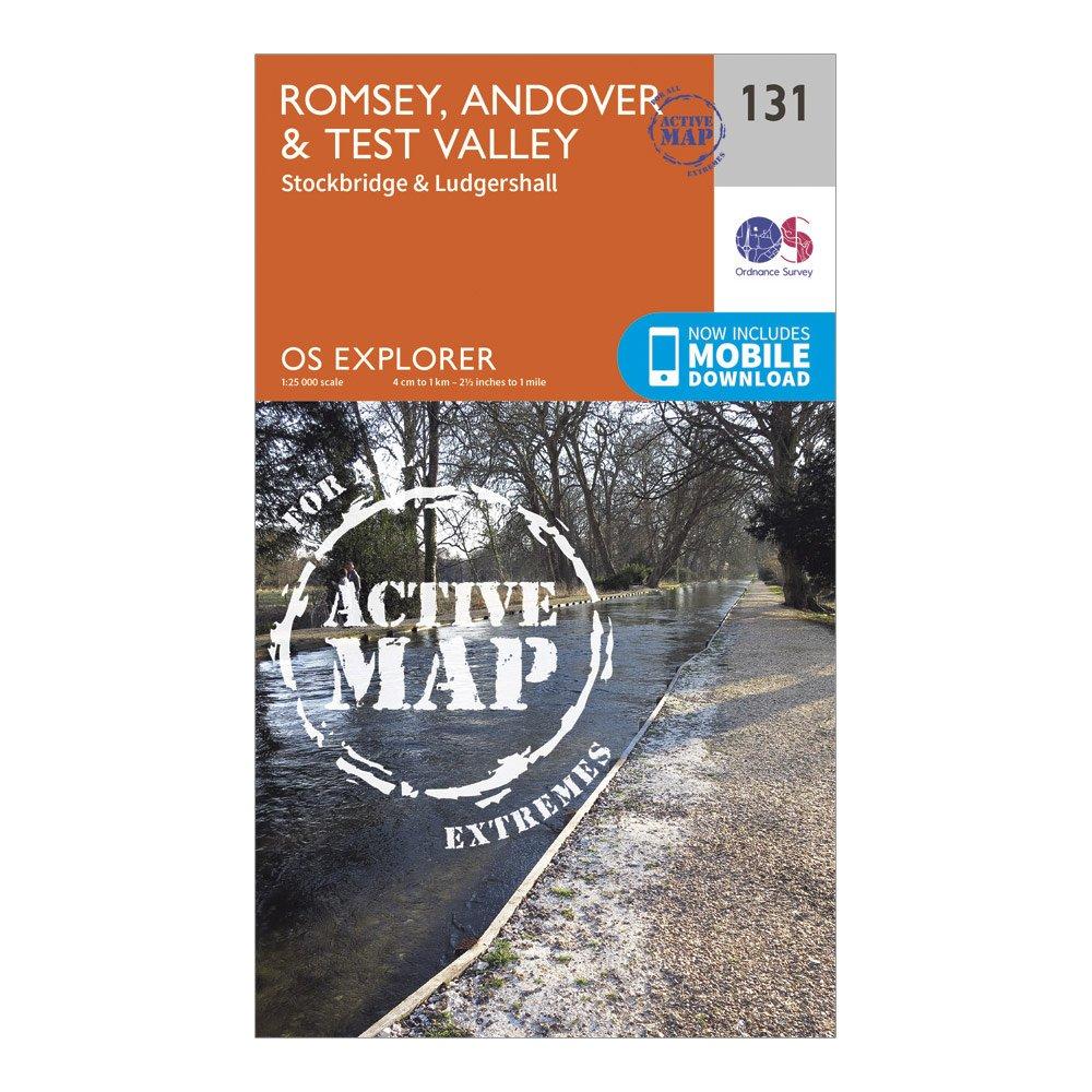 Ordnance Survey Explorer Active 131 Romsey, Andover & Test Valley Map ...