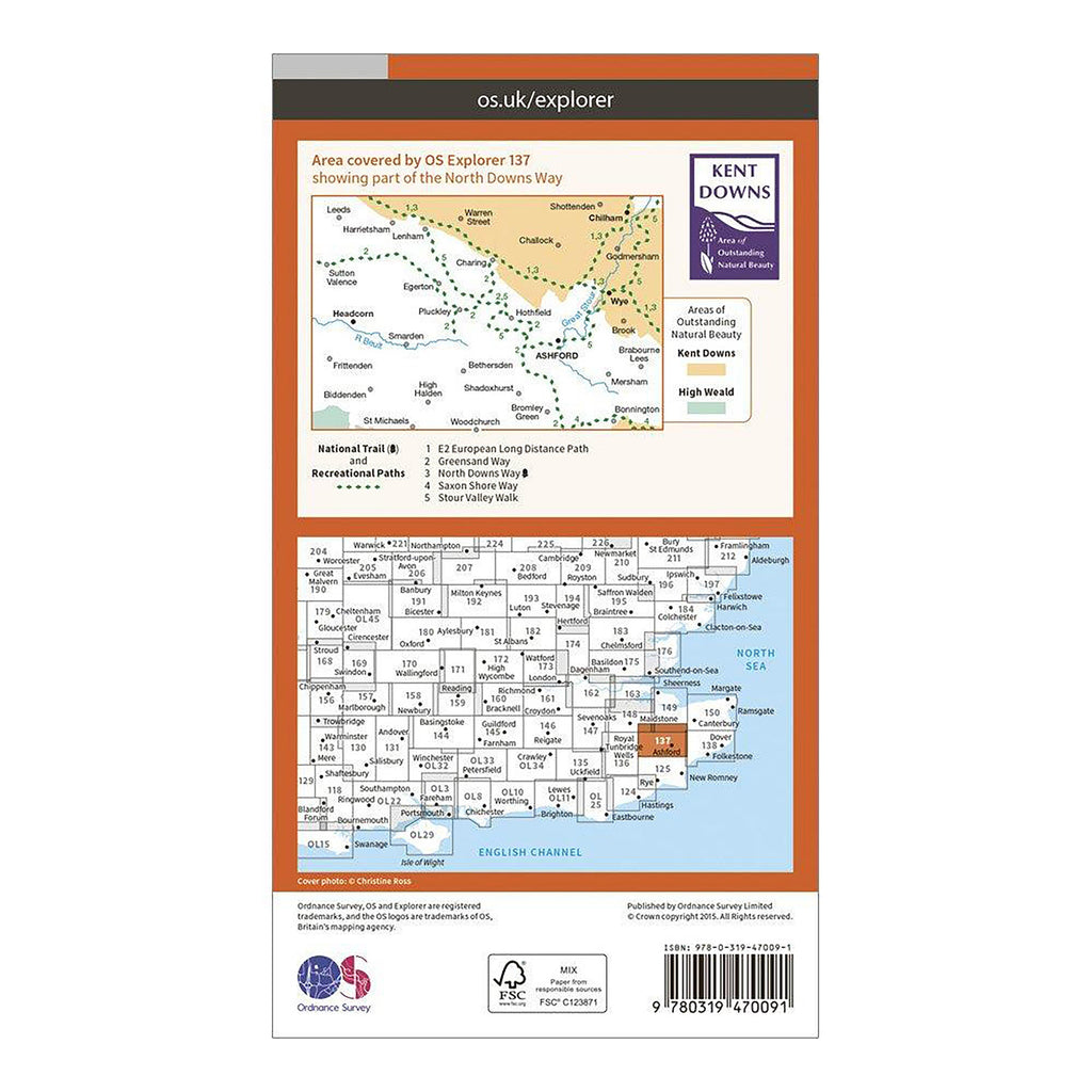 Explorer Active 137 Ashford Map With Digital Version