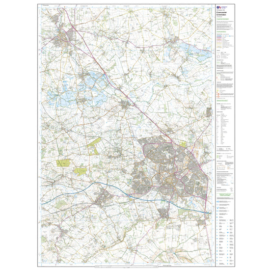 Explorer 169 Cirencester & Swindon Map With Digital Version