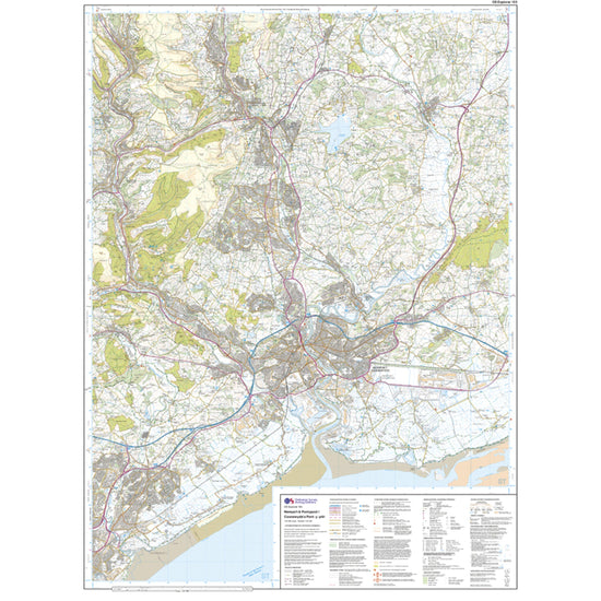 Explorer Active 152 Newport & Pontypool Map With Digital Version