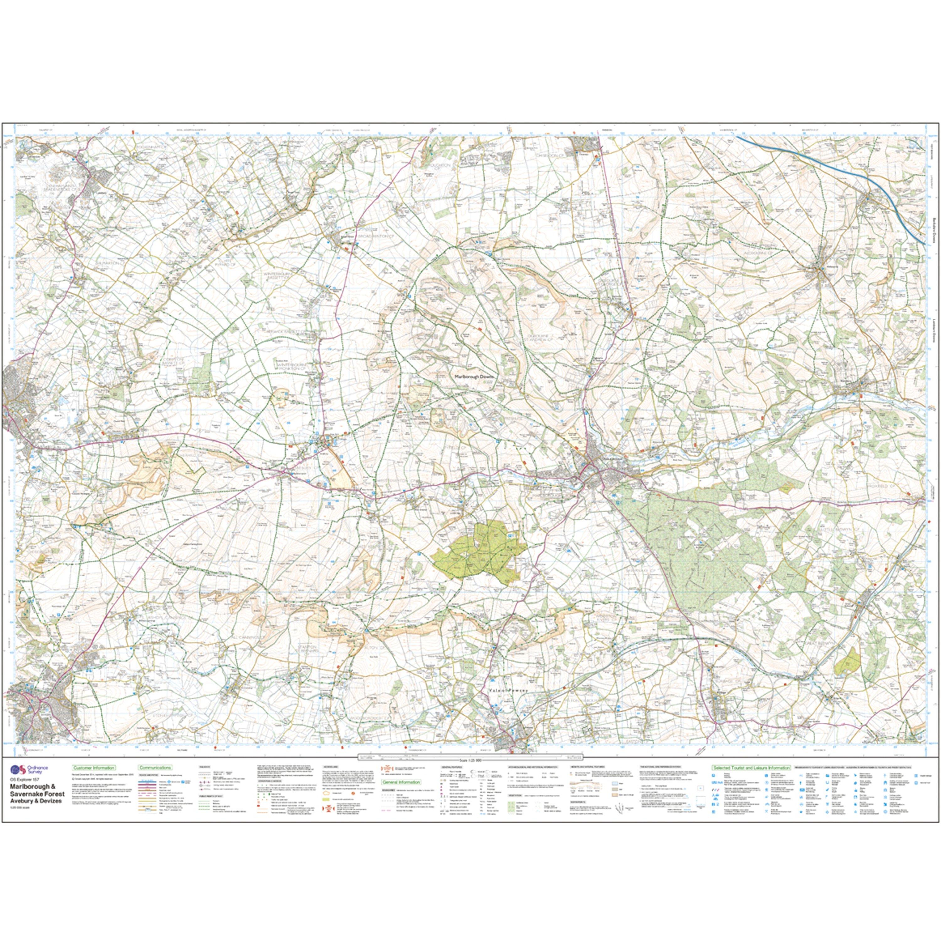 Explorer Active 157 Marlborough & Savernake Forest Map With Digital Version