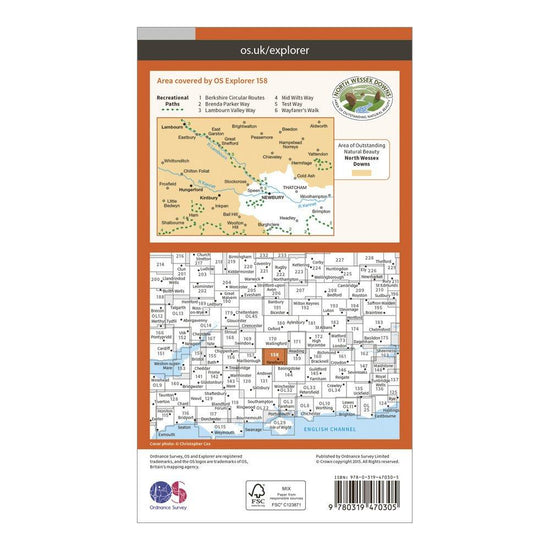 Explorer Active 158 Newbury & Hungerford Map With Digital Version