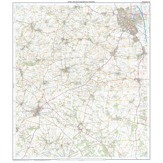 Explorer 191 Banbury, Bicester & Chipping Norton Map With Digital Version