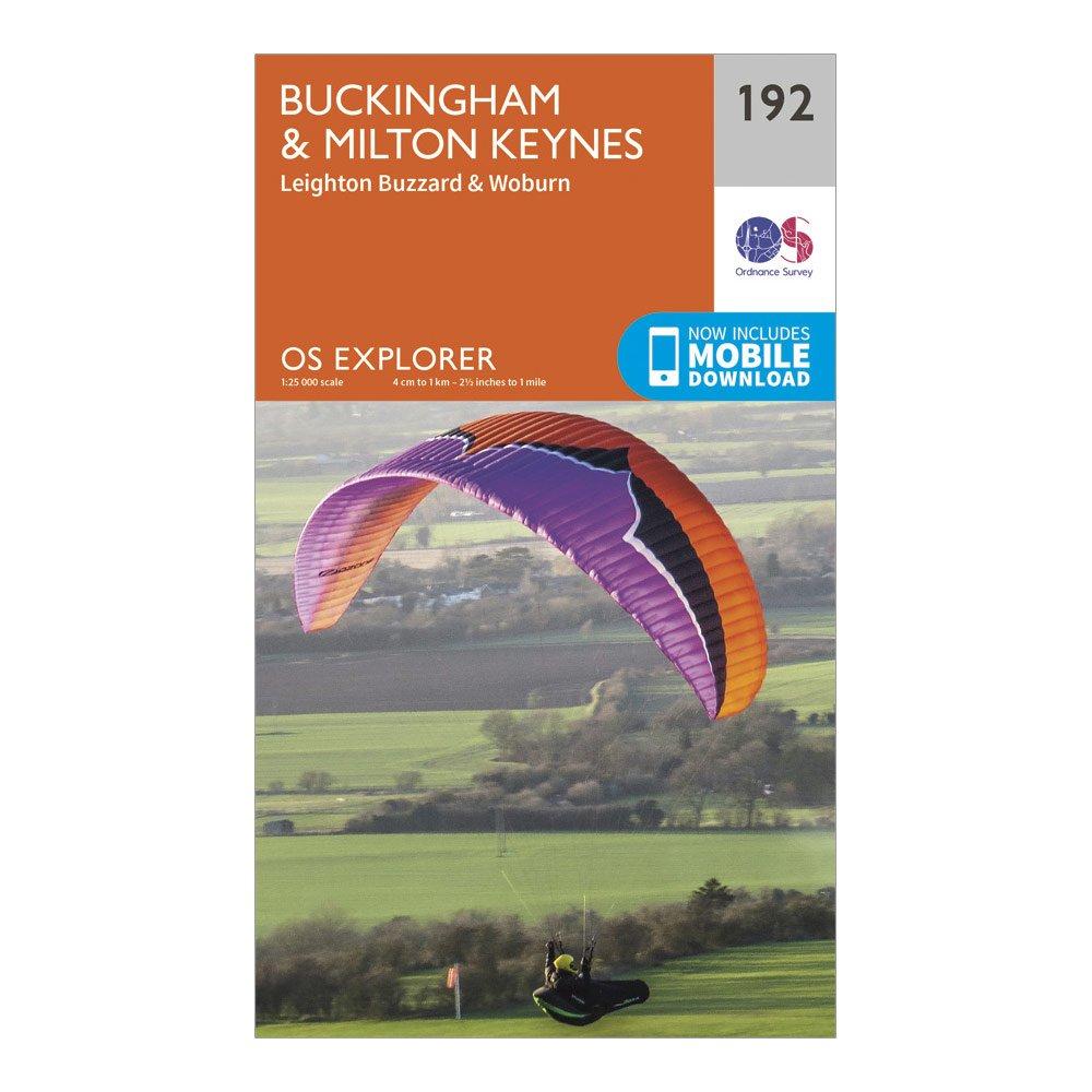 Explorer 192 Buckingham & Milton Keynes Map With Digital Version