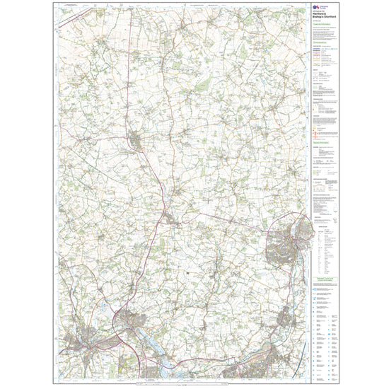 Explorer 194 Hertford & Bishop’s Stortford Map With Digital Version
