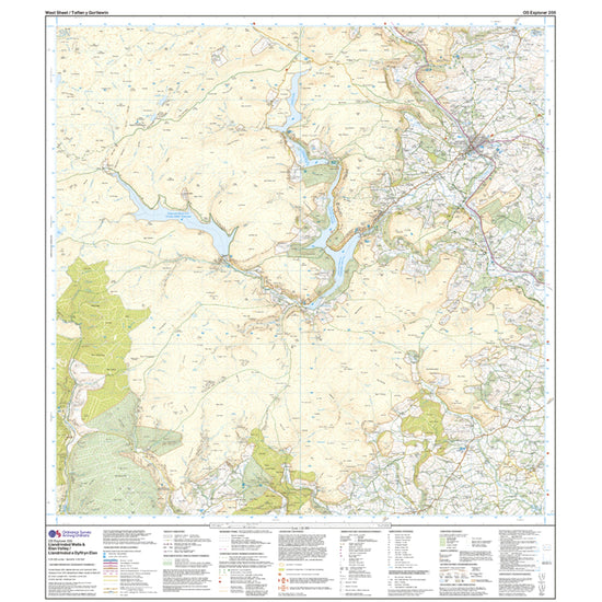 Explorer 200 Llandrindod Wells & Elan Valley & Rhayader Map With Digital Version