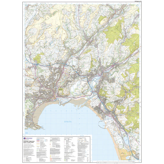 Explorer Active 165 Swansea, Neath & Port Talbot Map With Digital Version