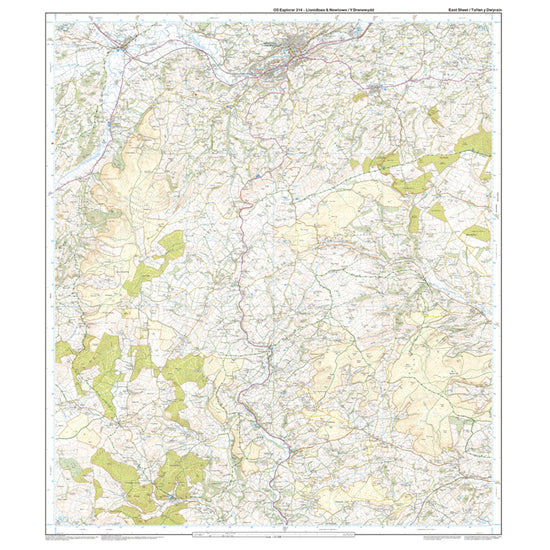 Explorer 214 Llanidloes & Newtown Map With Digital Version