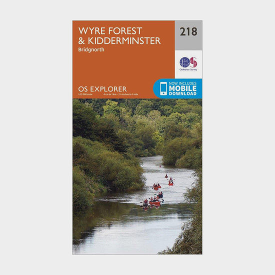 Explorer 218 Kidderminster & Wyre Forest Map With Digital Version
