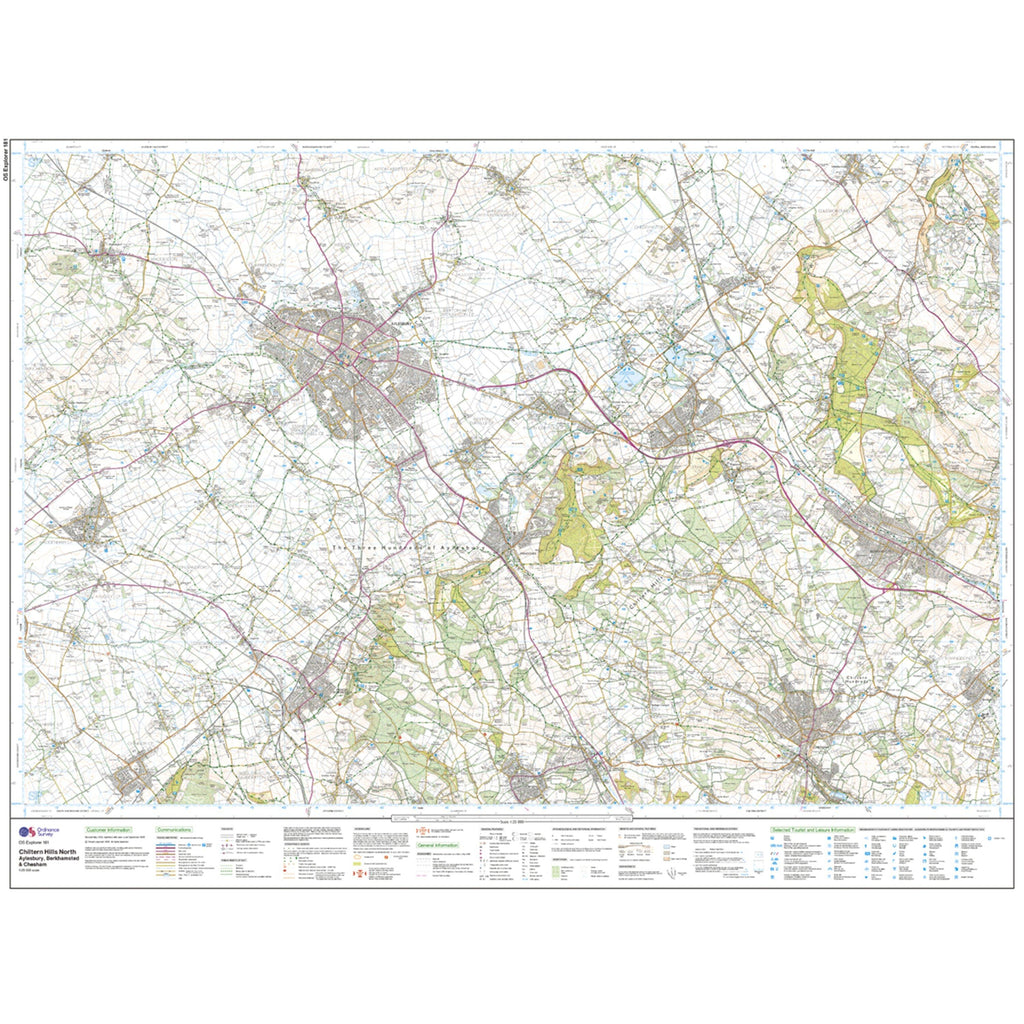 Explorer Active 181 Chiltern Hills North Map With Digital Version