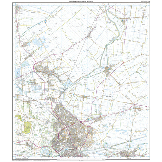 Explorer 235 Wisbech & Peterborough North Map With Digital Version