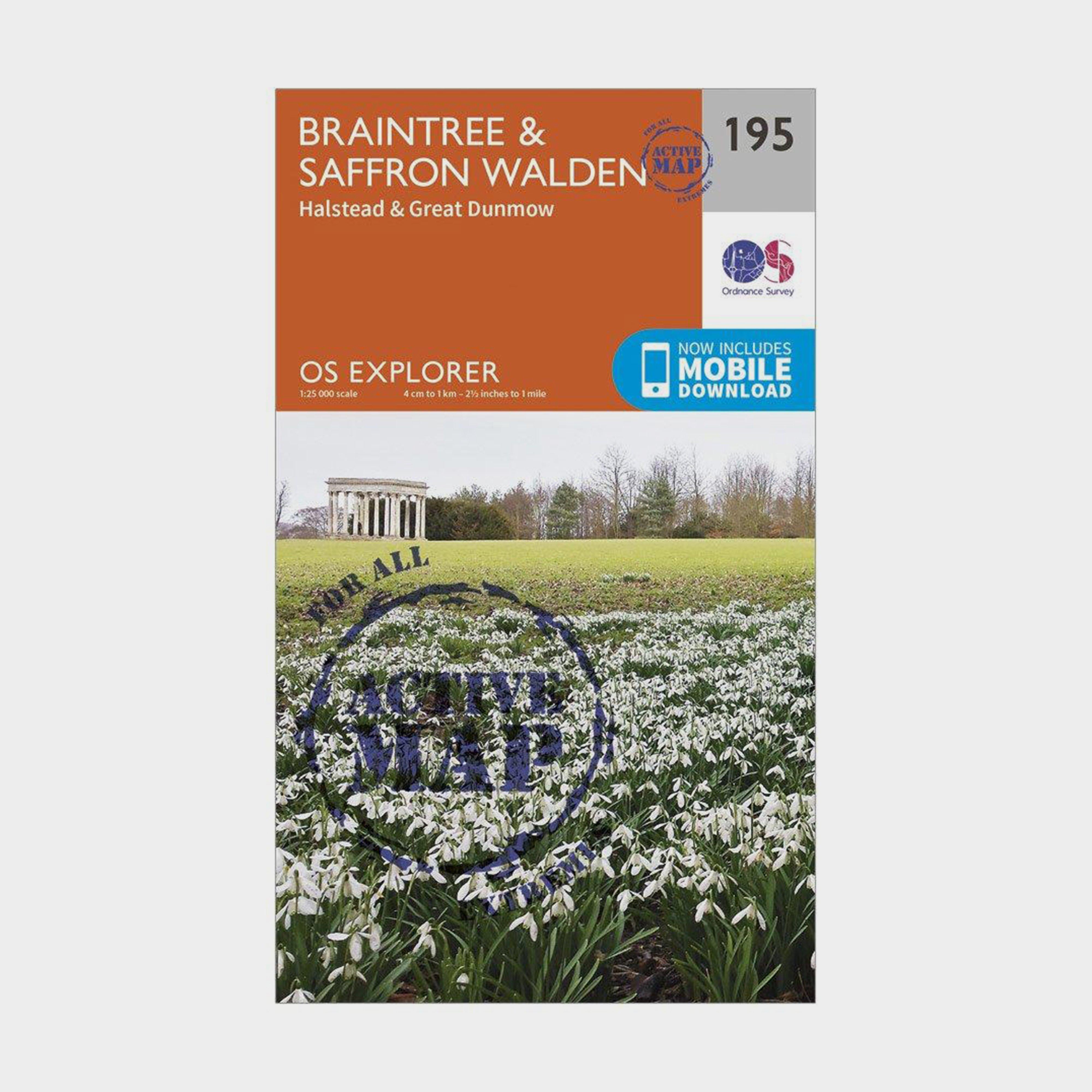 Explorer Active 195 Braintree & Saffron Walden Map With Digital Version