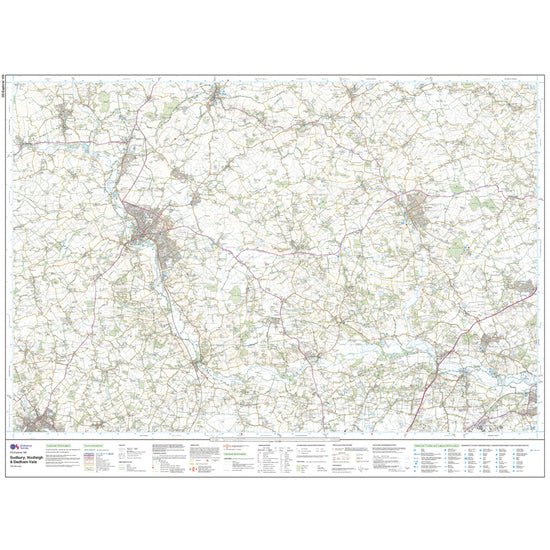 Explorer Active 196 Sudbury, Hadleigh & Dedham Vale Map With Digital Version
