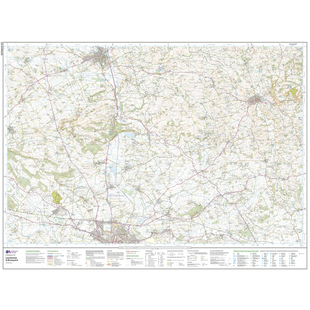 Explorer Active 202 Leominster & Bromyard Map With Digital Version