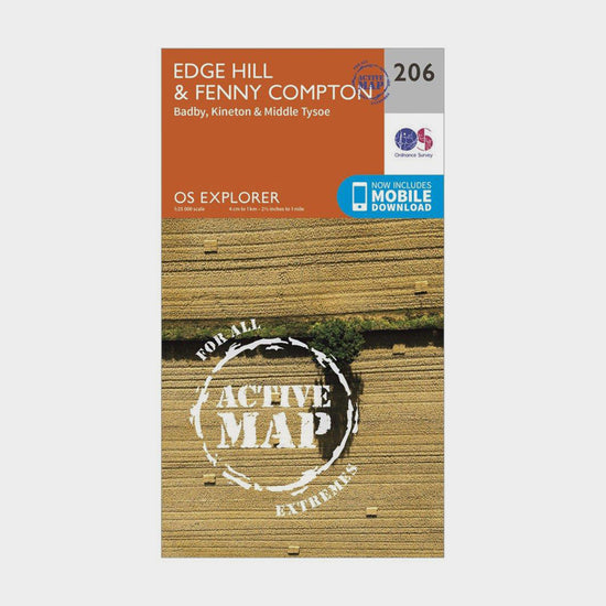 Explorer Active 206 Edge Hill & Fenny Compton Map With Digital Version