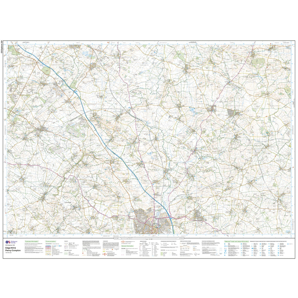 Explorer Active 206 Edge Hill & Fenny Compton Map With Digital Version