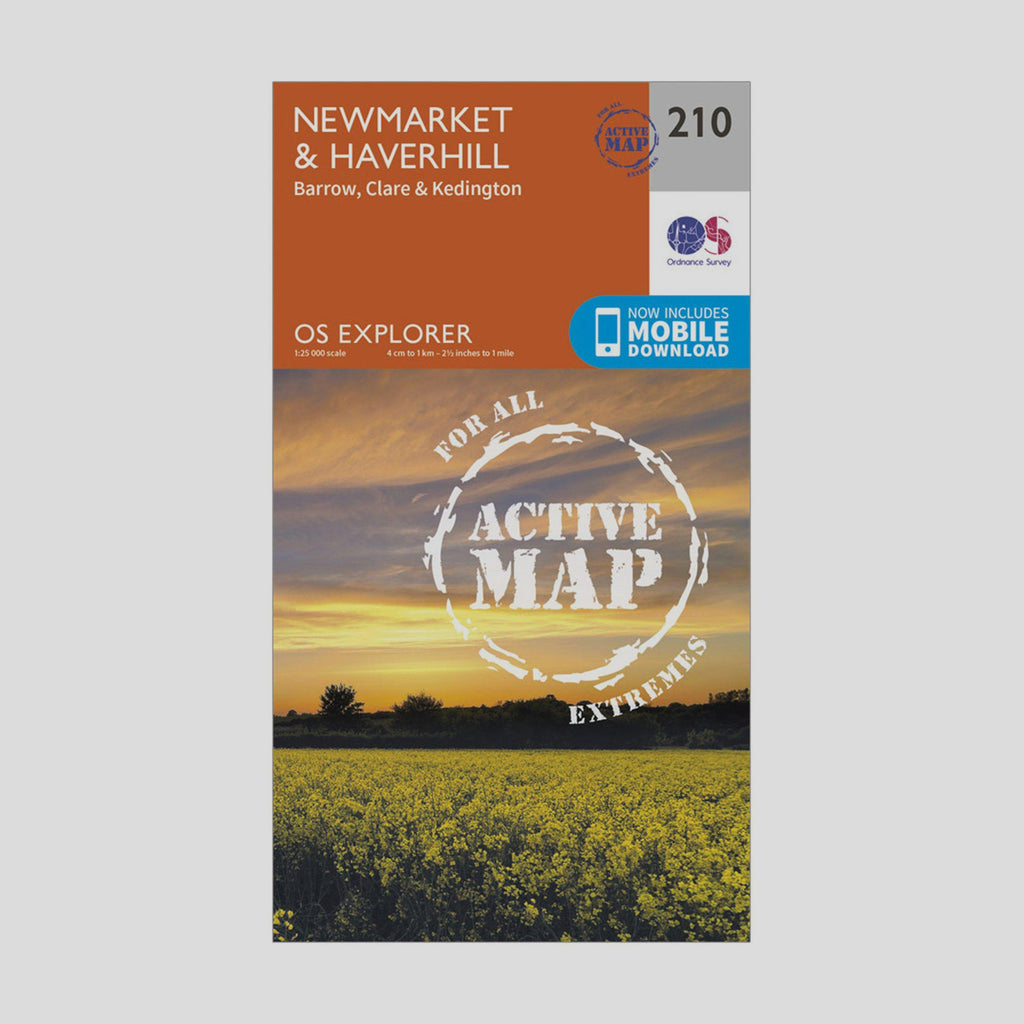 Explorer Active 210 Newmarket & Havehill Map With Digital Version