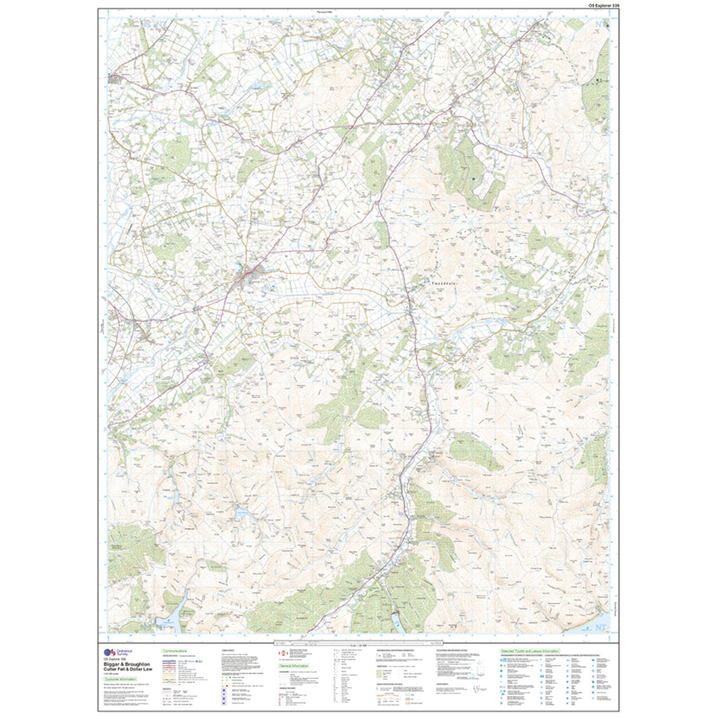 Explorer 336 Biggar & Broughton Map With Digital Version