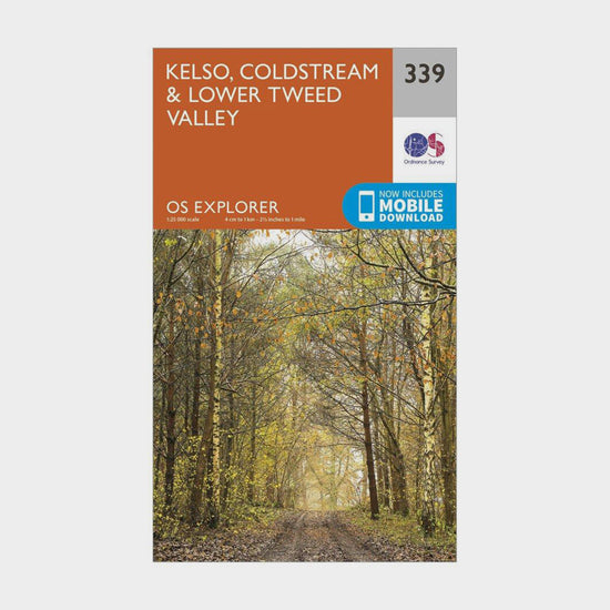 Explorer 339 Kelso, Coldstream & Lower Tweed Valley Map With Digital Version