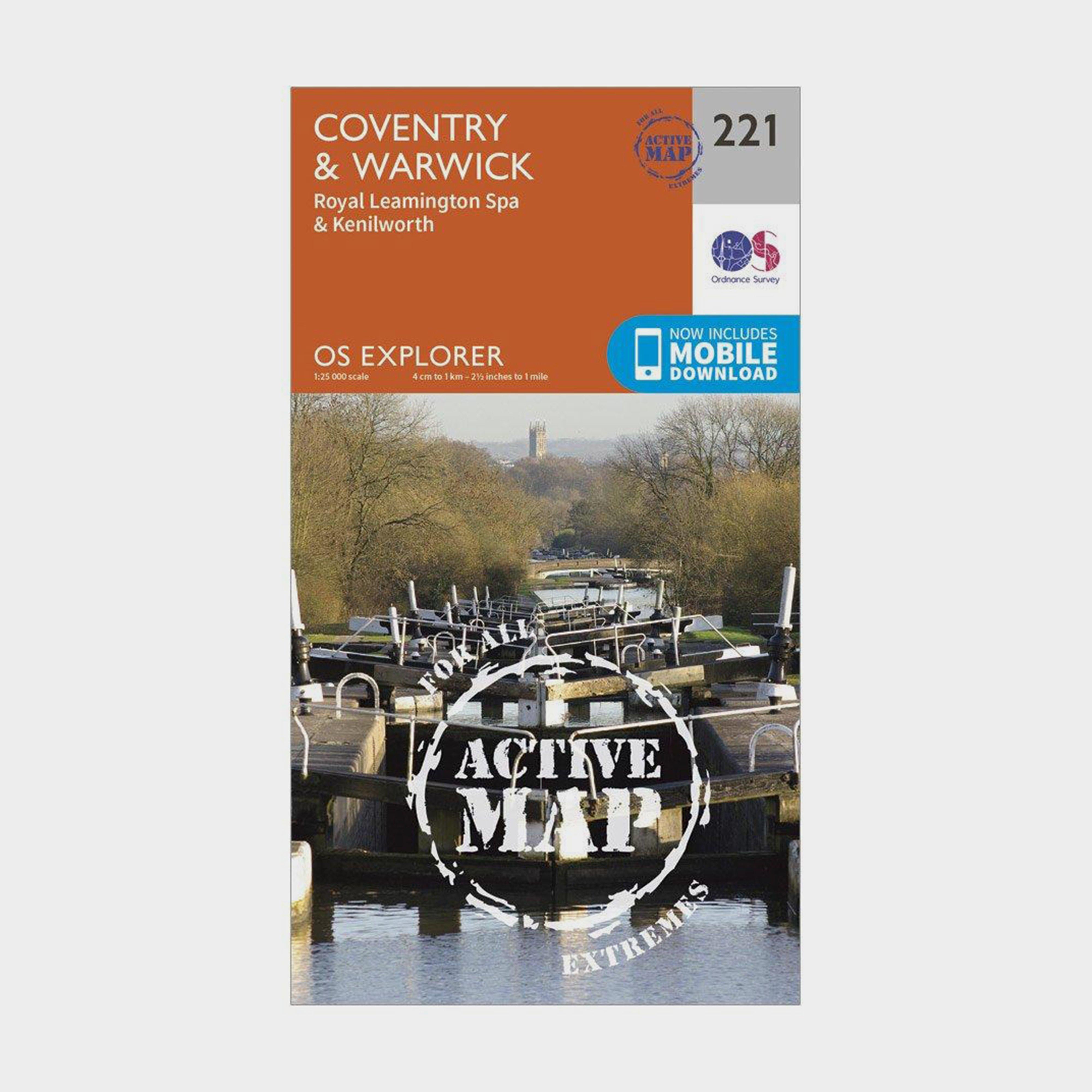 Explorer Active 221 Coventry & Warwick Map With Digital Version
