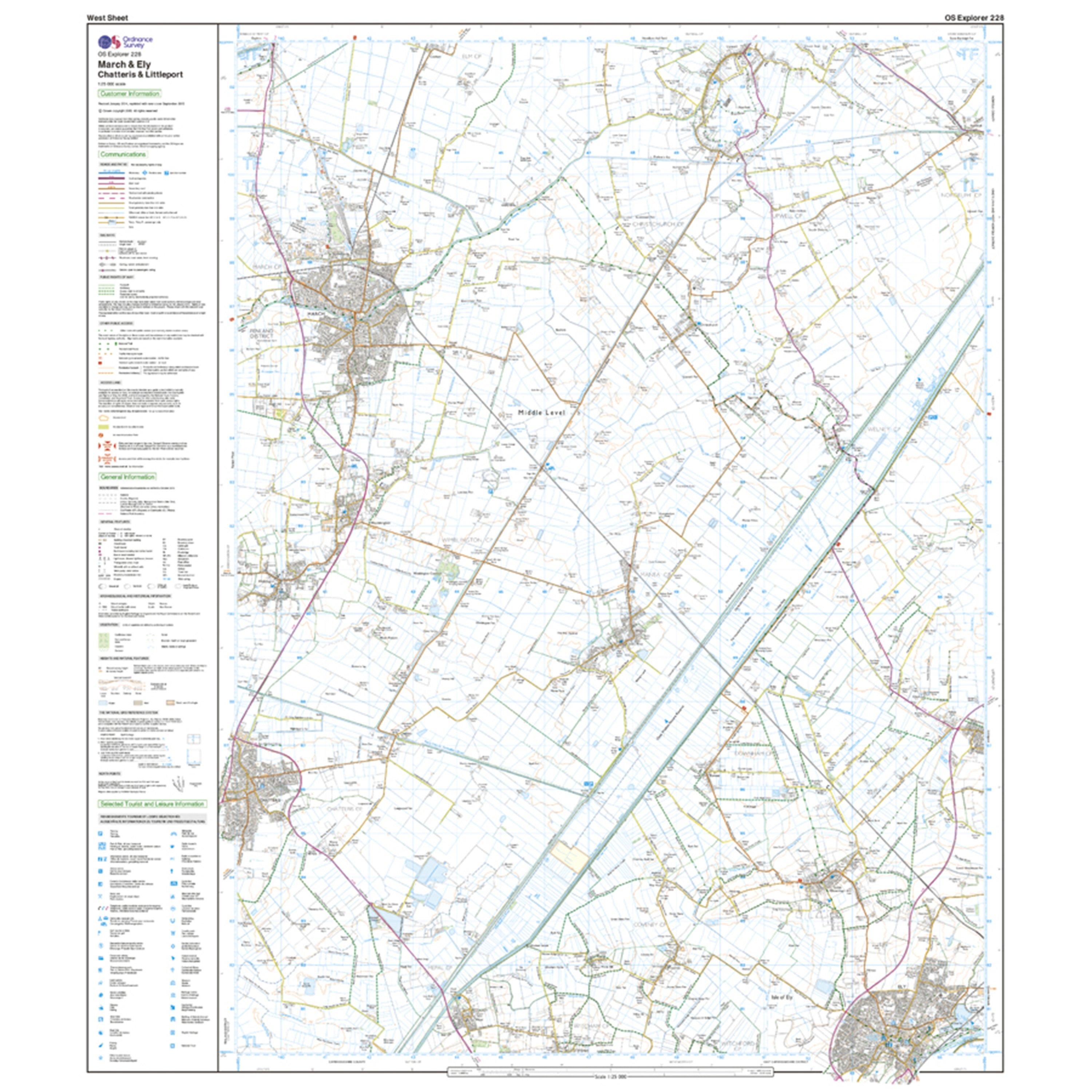 Explorer Active 228 March & Ely Map With Digital Version
