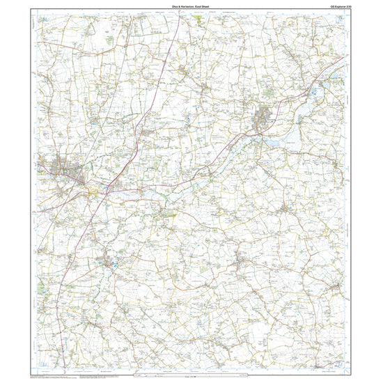 Explorer Active 230 Diss & Harleston Map With Digital Version